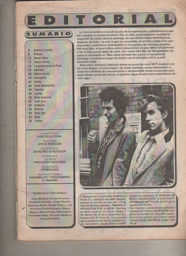 Revista * El Musiquero * Punk Rock - Ramones, S Pistols 1994 1