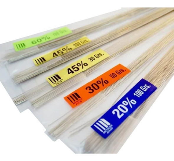 Soldadura 45% Ag 60 G. Para Soldar Alpaca - Metales Julio 0