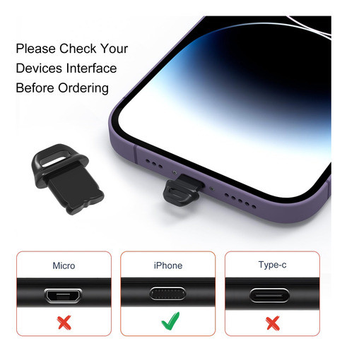 15pcs Kit Tapón Antipolvo Compatible iPhone 14 14 Pro14 Pro 1