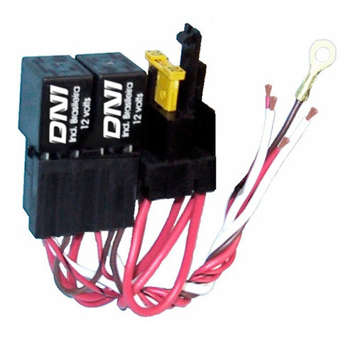 Relay Mini  Con Fusible Y-soporte /40amp 4 Terminales 0