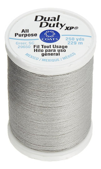 Coats Thread & Zippers Dual Duty Xp 250yds 3/box, Nugrey Not 0