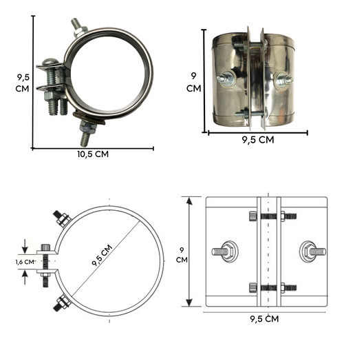 Resistência Coleira 800w 9x9cm Para Injetora 230v 1