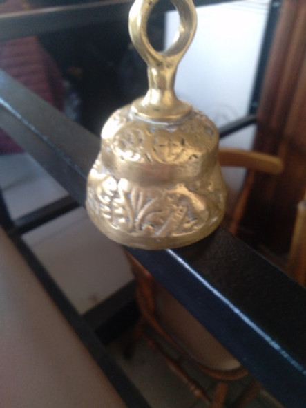 Campana Campanita De Bronce Macizo Lindo Sonido. Imperdible. 0