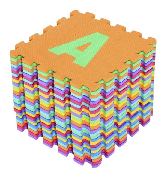 Alfombra Goma Eva Puzzle Alfabeto 26 Piezas 30 X 30 Cm. 1