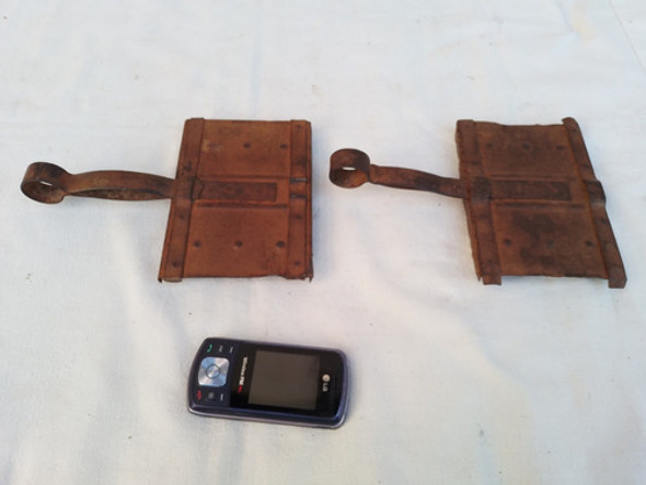 Par De Antiguas Rasquetas Para Cepillar Caballos Equinos. 1 Par De Antiguas Rasquetas Para Cepillar Caballos Equinos. 1