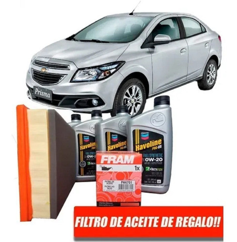 Cambio De Aceite Y Filtro Chevrolet Prisma 1.0 Havoline 0w20 0