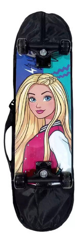 Skate Barbie Com Kit De Proteção E Bolsa 1