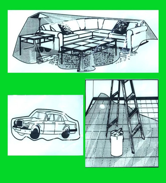 Nylon Protector Pintor, Pisos, Muebles, Truper 5x3 Mts - Aym 1