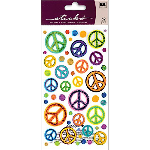 Sticko Ek Success 5200209 Sketchy Peace Signs Pegatinas 0