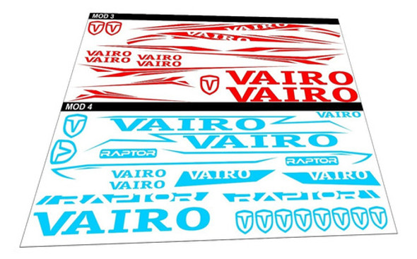 Calcomanías Vairo  Bicicletas Vinilos Decorativos Calcos Mtb 1