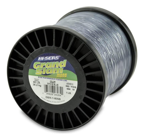 Monofilamento Hi-seas Grand Slam, Prueba De 80 Libras, 0