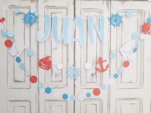 Guirnalda Nautica + Nombre 0