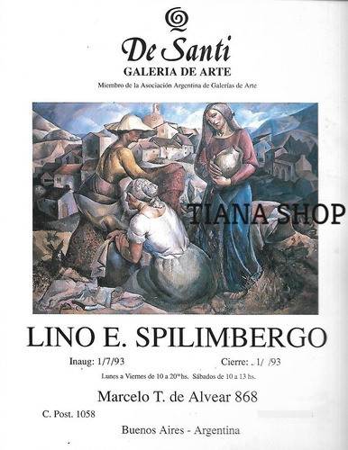 Catálogo Exposición Lino E Spilimbergo_galería De Santi_1993 0