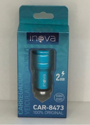 Fonte Veicular 2 Usb 2.4a E 3.4a Inova Car-8473 0