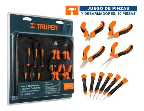 Juego Pinzas/destornilladores Mini X 10p 0