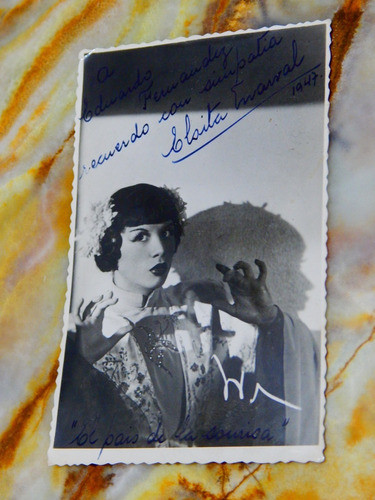 Elsita Marval - Fotografia Firmada Original Autografiada 1