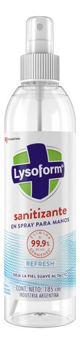 Lysoform Sanitizante Spray Refresh 185 Ml 0