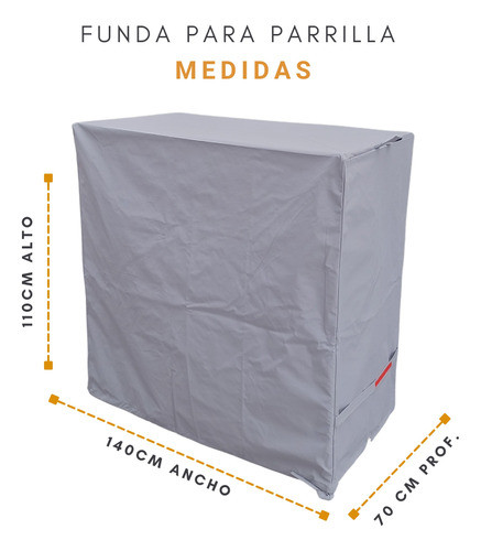 Funda Gris Para Parrilla Sauce 60 Corbelli 70x140x120 Imperm 1
