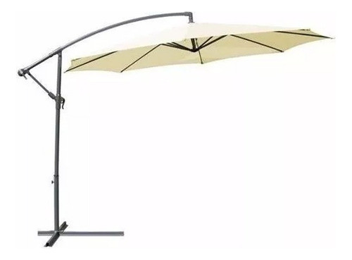 Sombrilla En Acero C/filtro Uv 50 De Pie Lateral Con Roldana 0