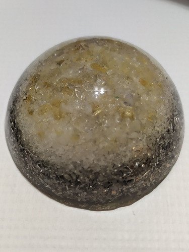 Orgonito , Media Esfera De 7cms De Circunferencia Citrino 0
