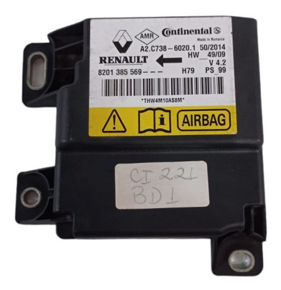 8201385569 Módulo Airbag Original Renault Duster 2012 A 2019 0 8201385569 Módulo Airbag Original Renault Duster 2012 A 2019 0