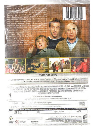 Will En Busca De Un Sueño - Dvd Nuevo Orig. Cerrado - Mcbmi 1