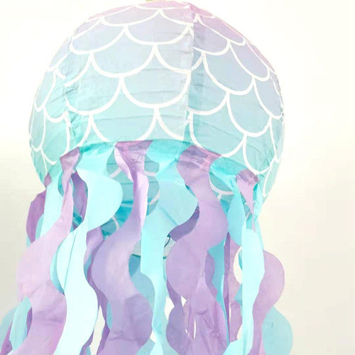 Lanternas De Papel De Água-viva Decorações Decorativas 1