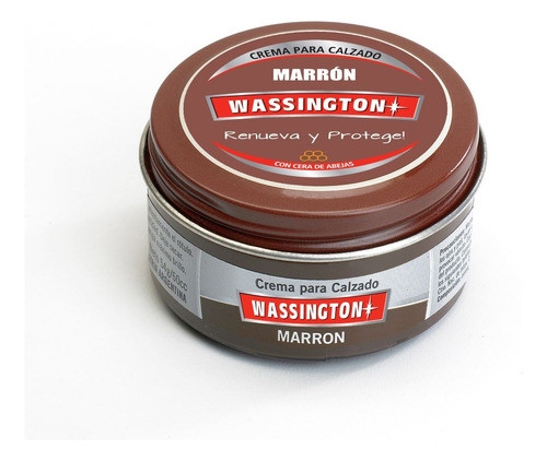 Kit X 6 Crema Para Cuero Wassington 60 Cm3 Marrón 0