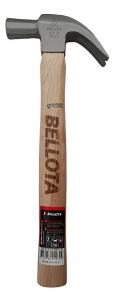 Martelo Carpinteiro Unha Bellota 25mm Cabo Curto 0
