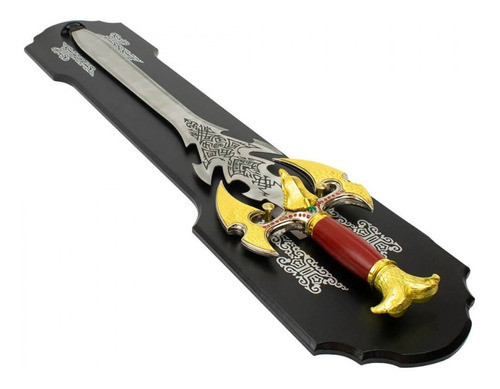 Espada Decorativa Medieval Águia Dourada Parede 88cm 1