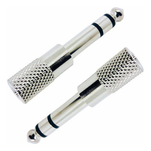 Plug Adaptador P2 Femea X P10 Macho Stereo Metal Blindado 0