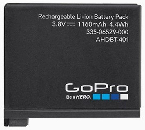 Bateria P/ Go Pro Hero 4 Hd Ahdbt-401 Black Silver Gopro 0