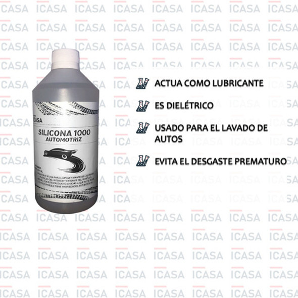 Silicona 1000 Pura 100% Automotor Limpieza 500cc 1