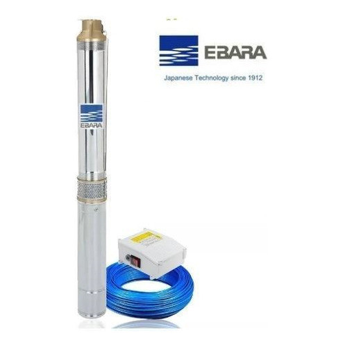Bomba Sumergible Ebara 3  - 75mm - 1.5hp C/ 30mts Cable 0