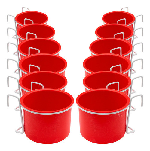 Kit 12 Comedouro P/ Ring Neck Arara Trinca Ferro Cocota 0