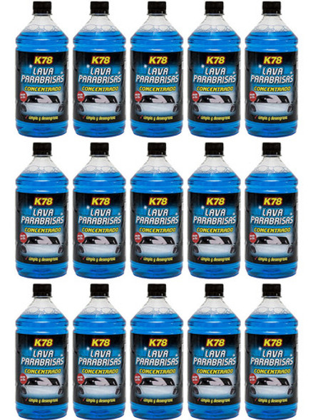 Lava Parabrisas K78 Concentrado 1 Litro X15 Un Auto Vehiculo 0