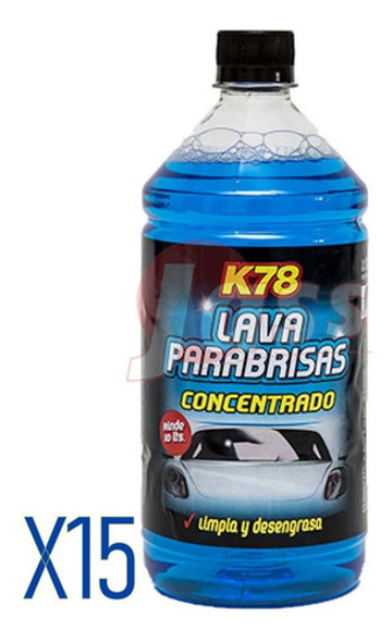 Lava Parabrisas K78 Concentrado 1 Litro X15 Un Auto Vehiculo 1