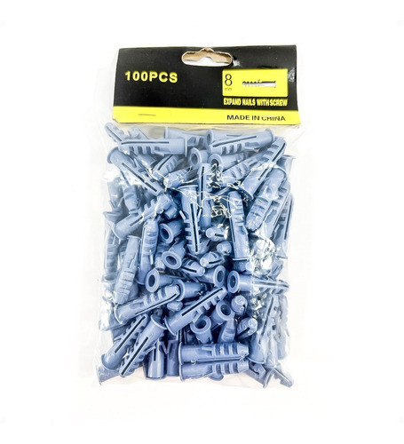 Tarugo 3.5cm X 8mm - 100 Unidades Taco Fischer Con Tope Otec 1