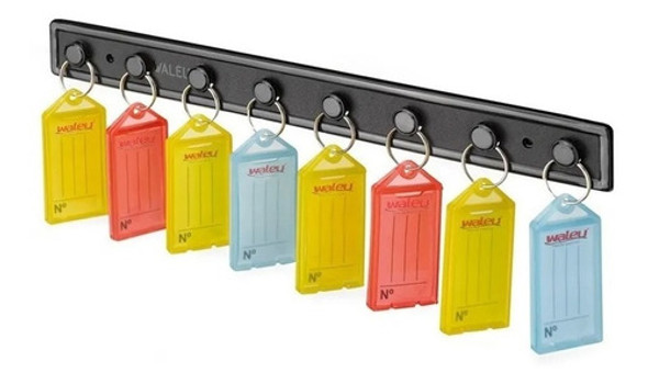 Kit 8 Suporte Organizador Chave Com 8 Chaveiro Sortido Cada 0
