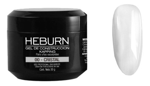 Gel De Construcción De Uñas Cristal Kapping 30g Heburn 0