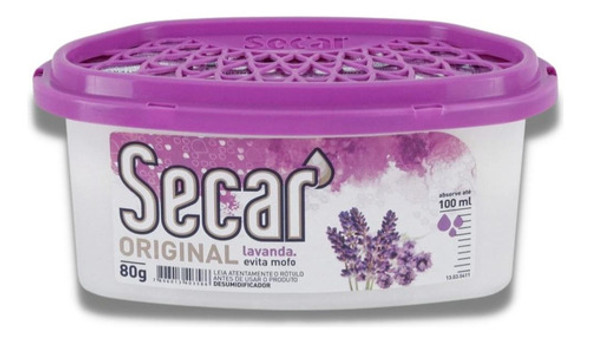 Evita Mofo Secar Original Lavanda 80g Elimina Odores Armário 0