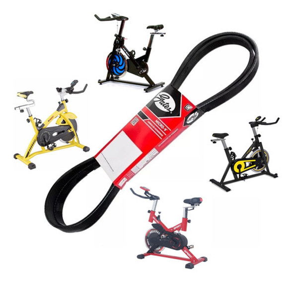 Correa Para Bicicleta De Spinning J340 (864mm) 6 Guias Gates 0