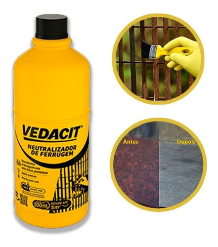 Neutralizador De Ferrugem Armatec 0x7 500ml Vedacit 0