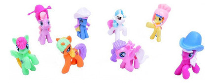Ponys Muñecos Para Decorar X 8 Con Stickers Duende Azul Full 1