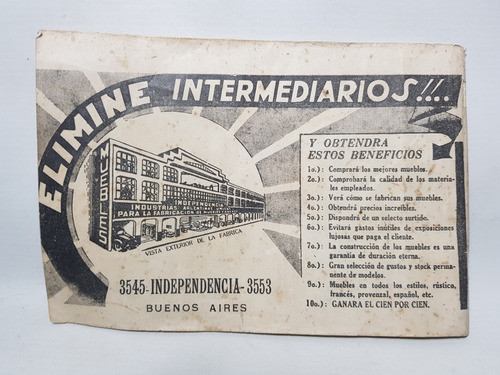Antiguo Catálogo Muebles Independencia Época 1950 Mag 59144 1