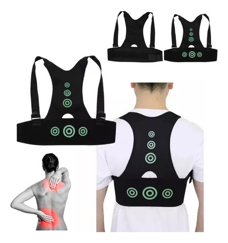 Chaleco Corrector De Postura Espalda Deportivo Ajustable Pro 0