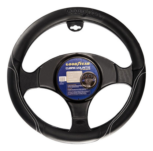 Cubre Volante Para Auto Good Year - Símil Cuero Acolchonado 0