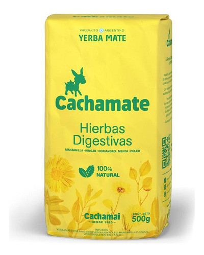 Pack X 12 Yerba Cachamate Amarilla Con Hierbas 500g 0