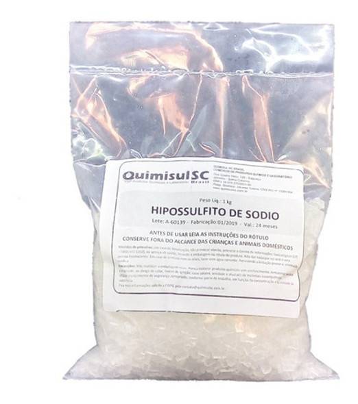 Tiossulfato De Sódio 1 Kg  + 1 Kg Bicarbonato De Sódio 0