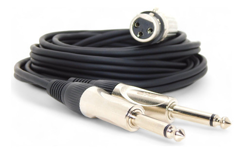 Cable Canon Xlr Hembra Balanceado A 2 Plug 6,5mm Mono L Y R 1